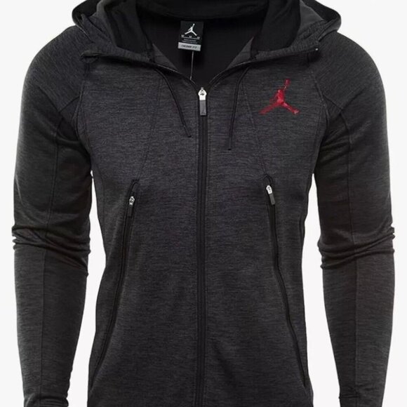 Nike Jordan Flight Fleece Full Zip Jacket Hoodie - Picture 1 of 11